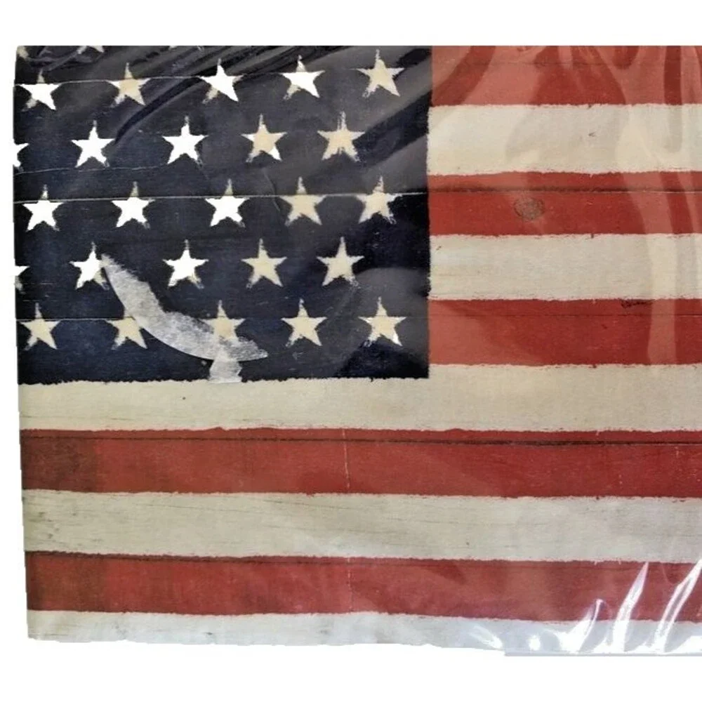 USA Flag Paper Napkins 32 CT BBQ Guest Bath Towels Buffet Patriotic America